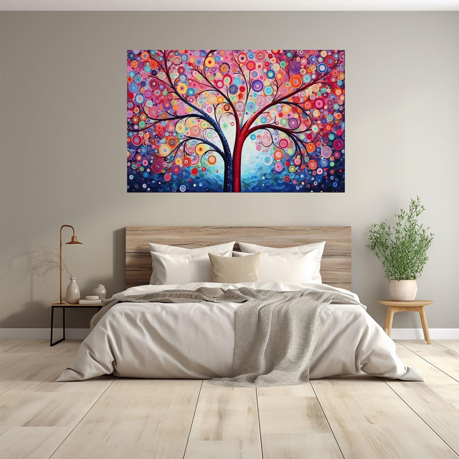 Amazon.co.jp: CcacHe 命の木 絵画 アートパネル インテリア